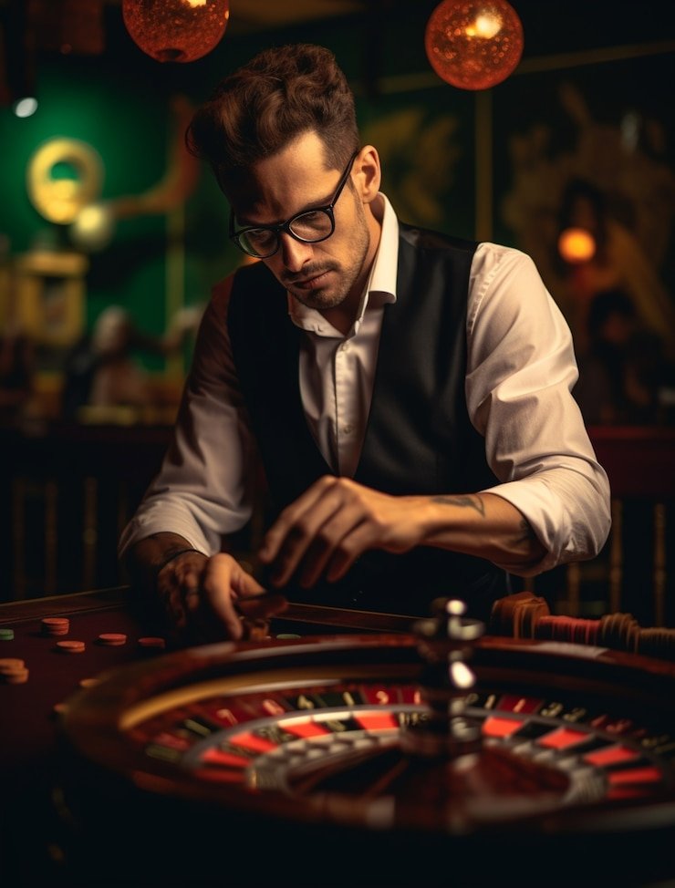 Live Sic Bo Dadu dealer at bajaj4d login, showing transparent shaker and dice roll in progress